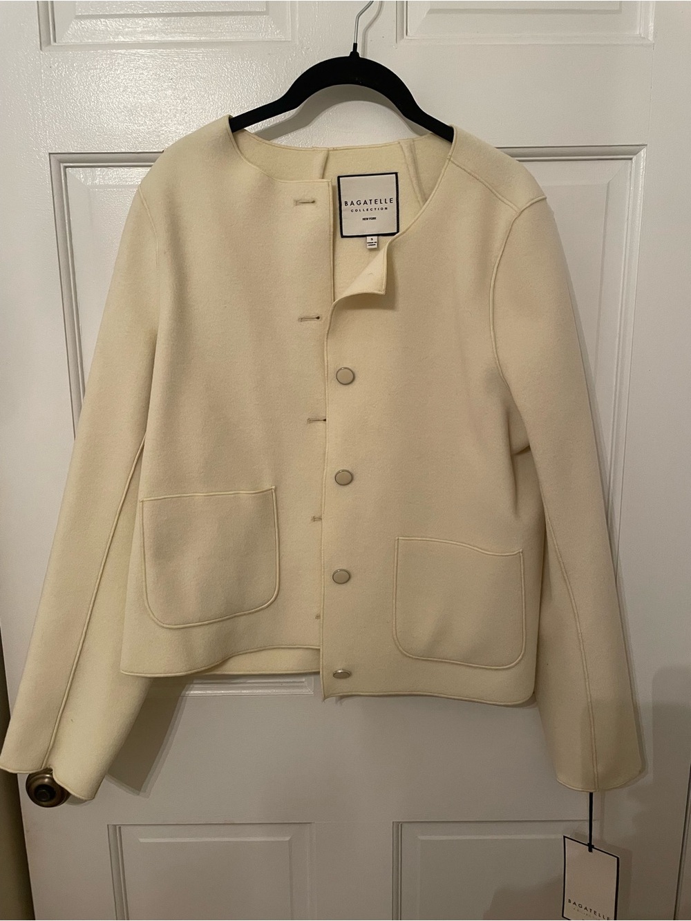 Bagatelle Women's light yellow Snap Front Jacket